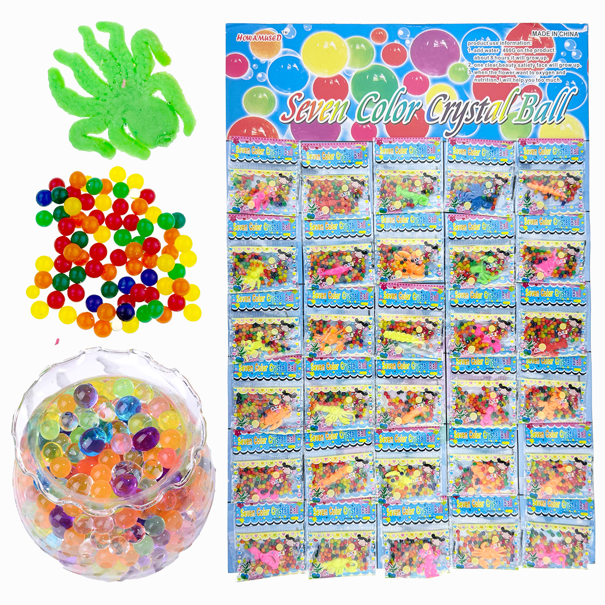 Гідрогель асорті з виростком на планшеті (30) /9000/