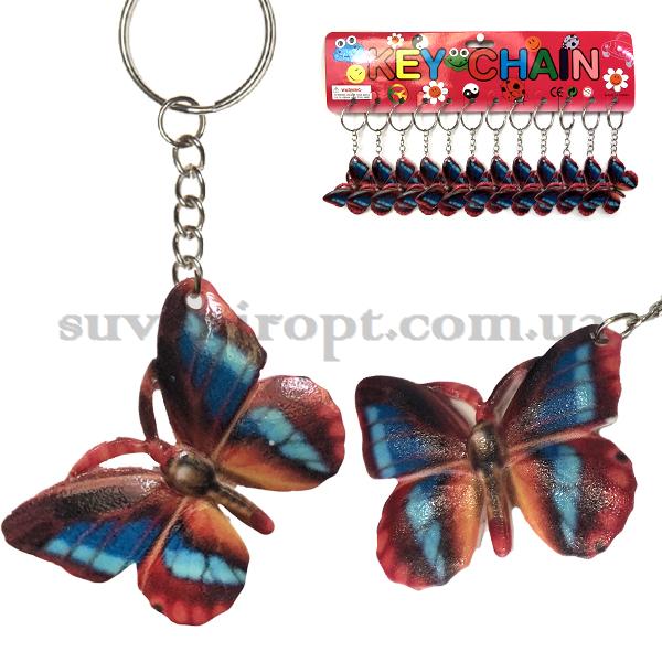 Брелки  бабочка сине-красная (12)