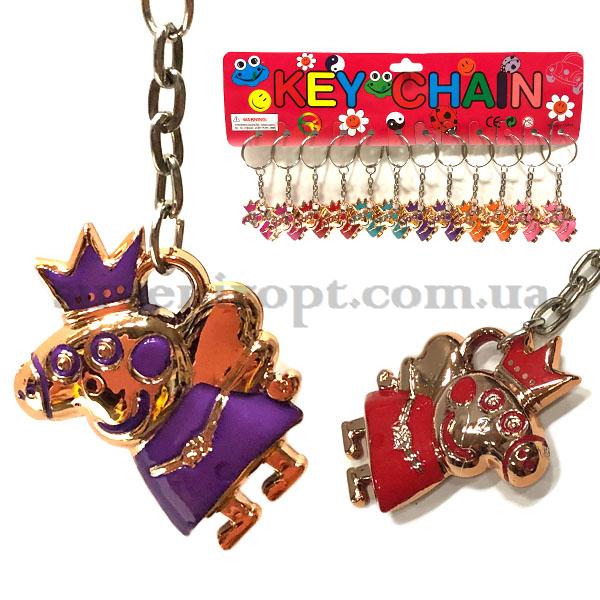 Брелок  золотяшка свинка Пеппа в короне (12)