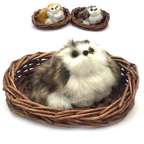 Пушистик собачка в кошику 12,5x10,5 см