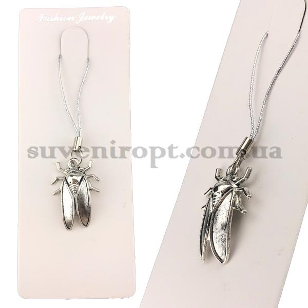 Брелок на мобильный муха бронза