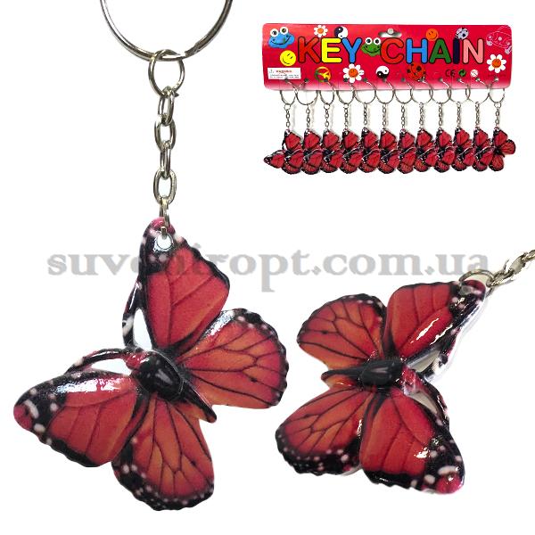 Брелки  бабочка красная (12)