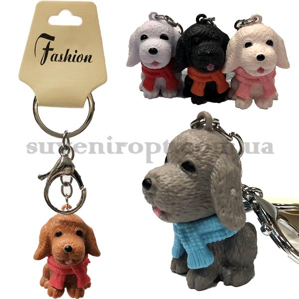 Брелок   в упаковке собачка с шарфиком полиустон (12)