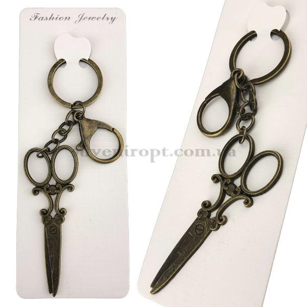 Брелок в упаковке  ножницы большие металлические (12)