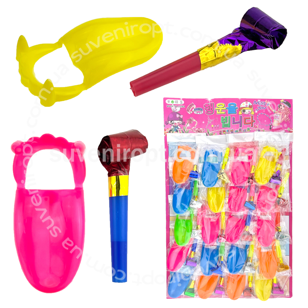 Язик та зуби вампіра з маскарадним гудком на планшетці  (20) /2000/