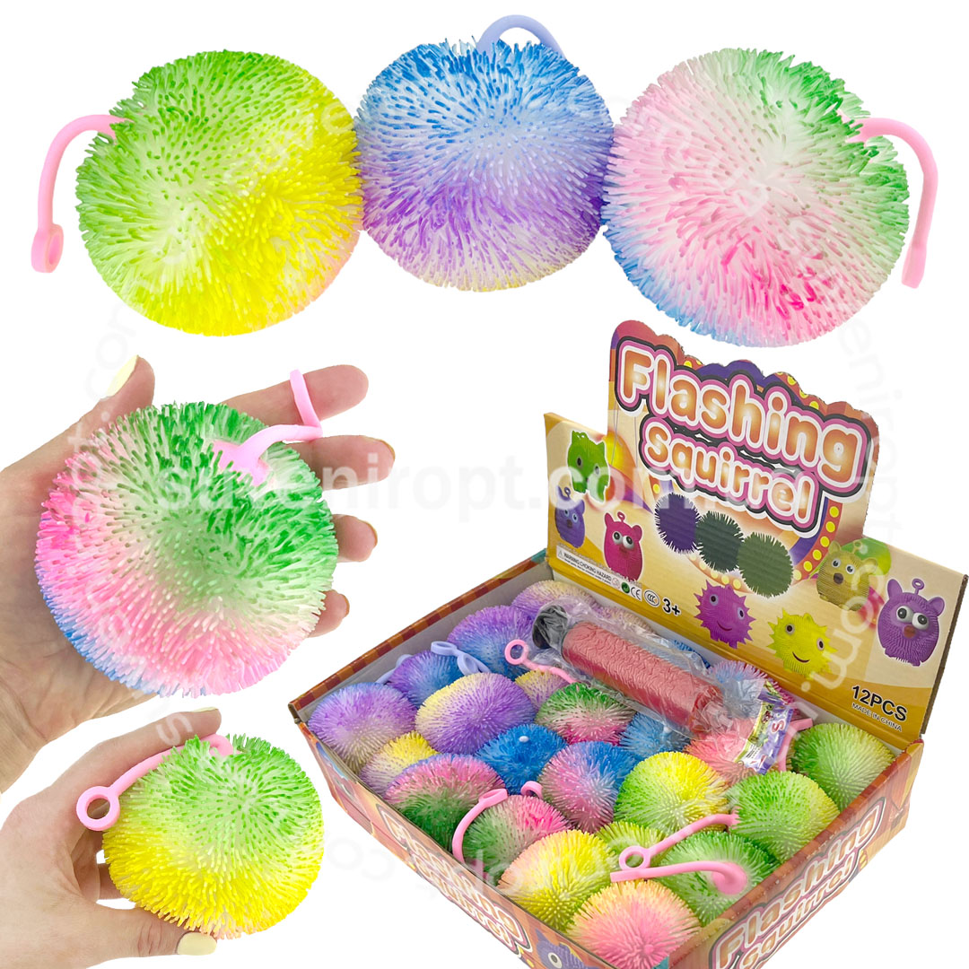 Йо-йо світяшка пухнастик різнокольоровий  7см (24) /576/