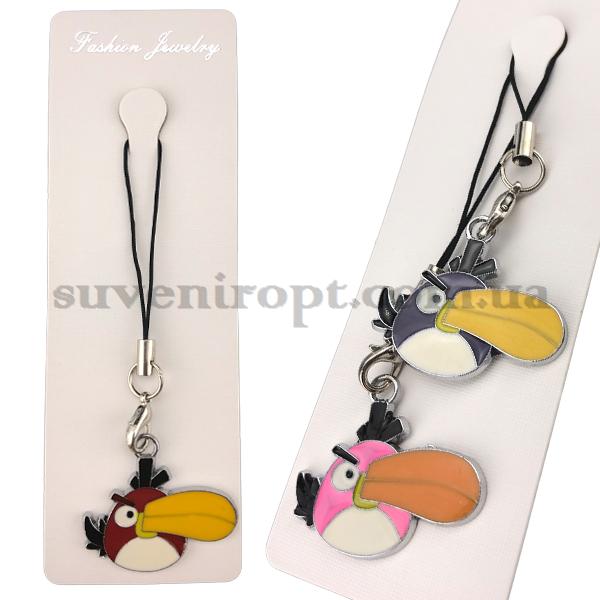 Брелок на мобильный злая птица носатая