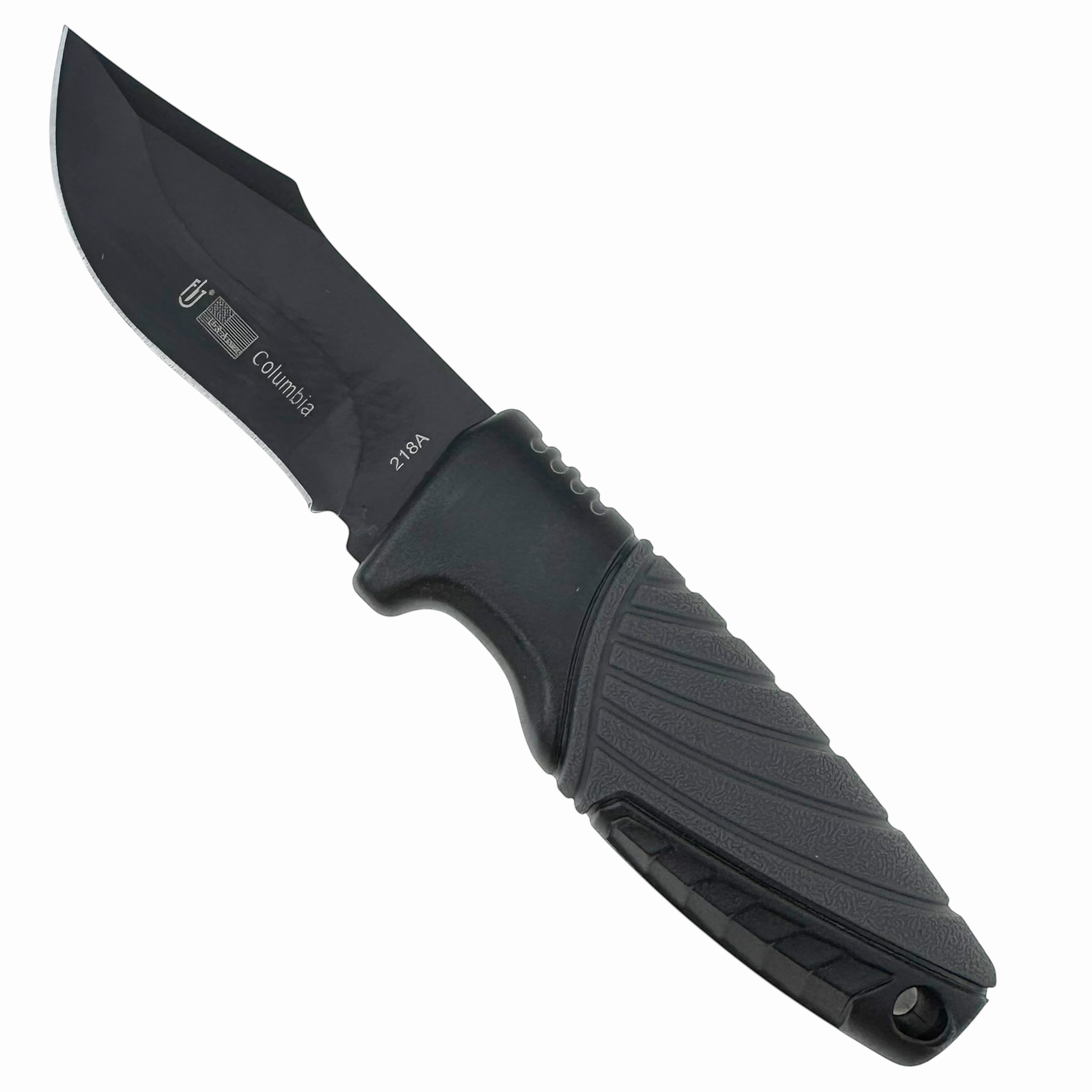 Ніж тактичний чорний в твердому футлярі  16 см (12) /240/