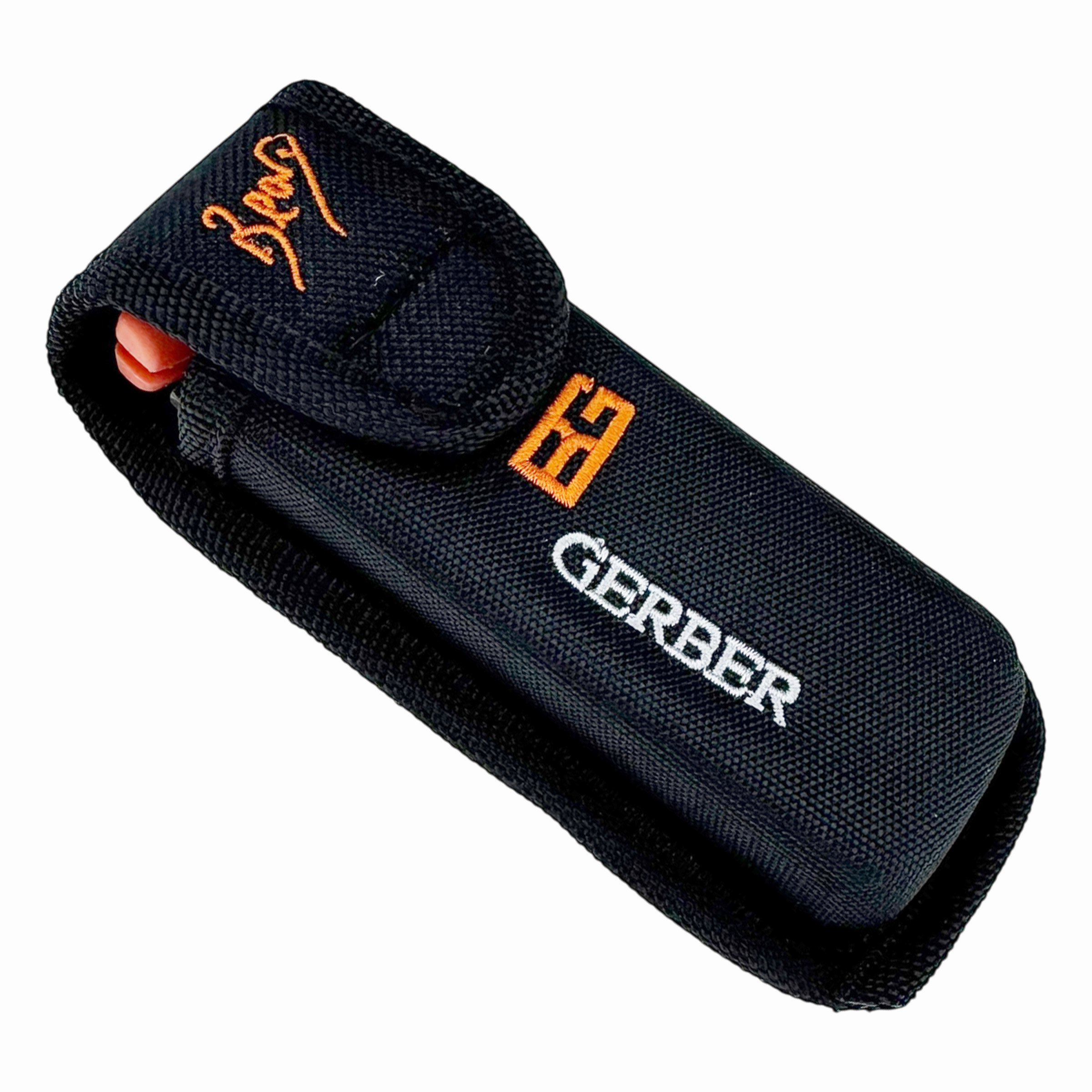 Ніж  розкладний ручка гумова сіро помаранчева  в подарунковій коробці 21 см (10) /240/