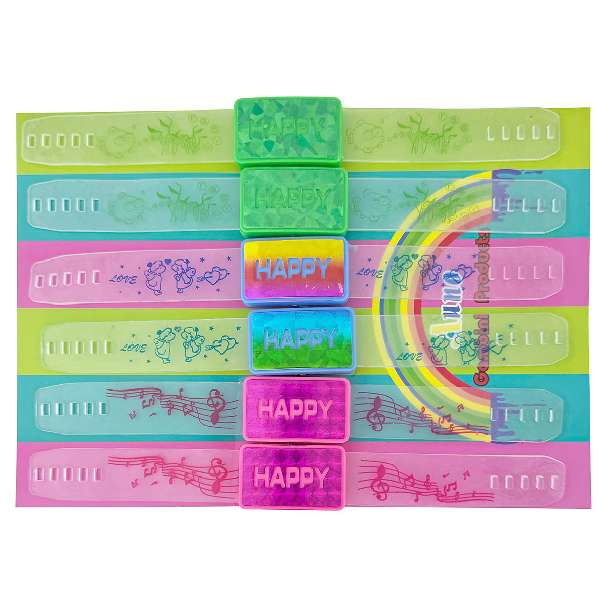 Браслет на руку HAPPY ,що світеться і блимає (6) /1440/