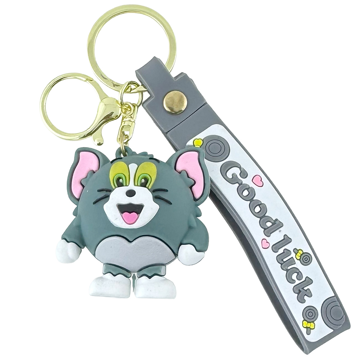 Брелок гумовий обʼємний з браслетом Том товстунчик (12)