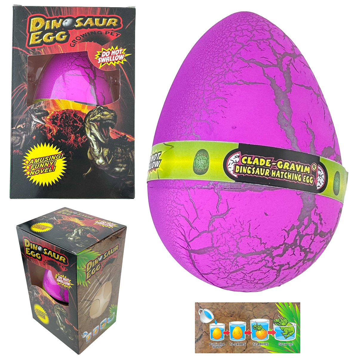 Яйце розтішка тріск великан 12.5 см (6) /72/