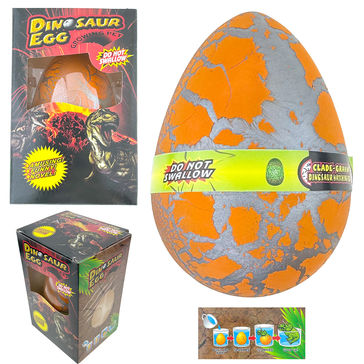 Яйце розтішка тріск великан 12.5 см (6) /72/