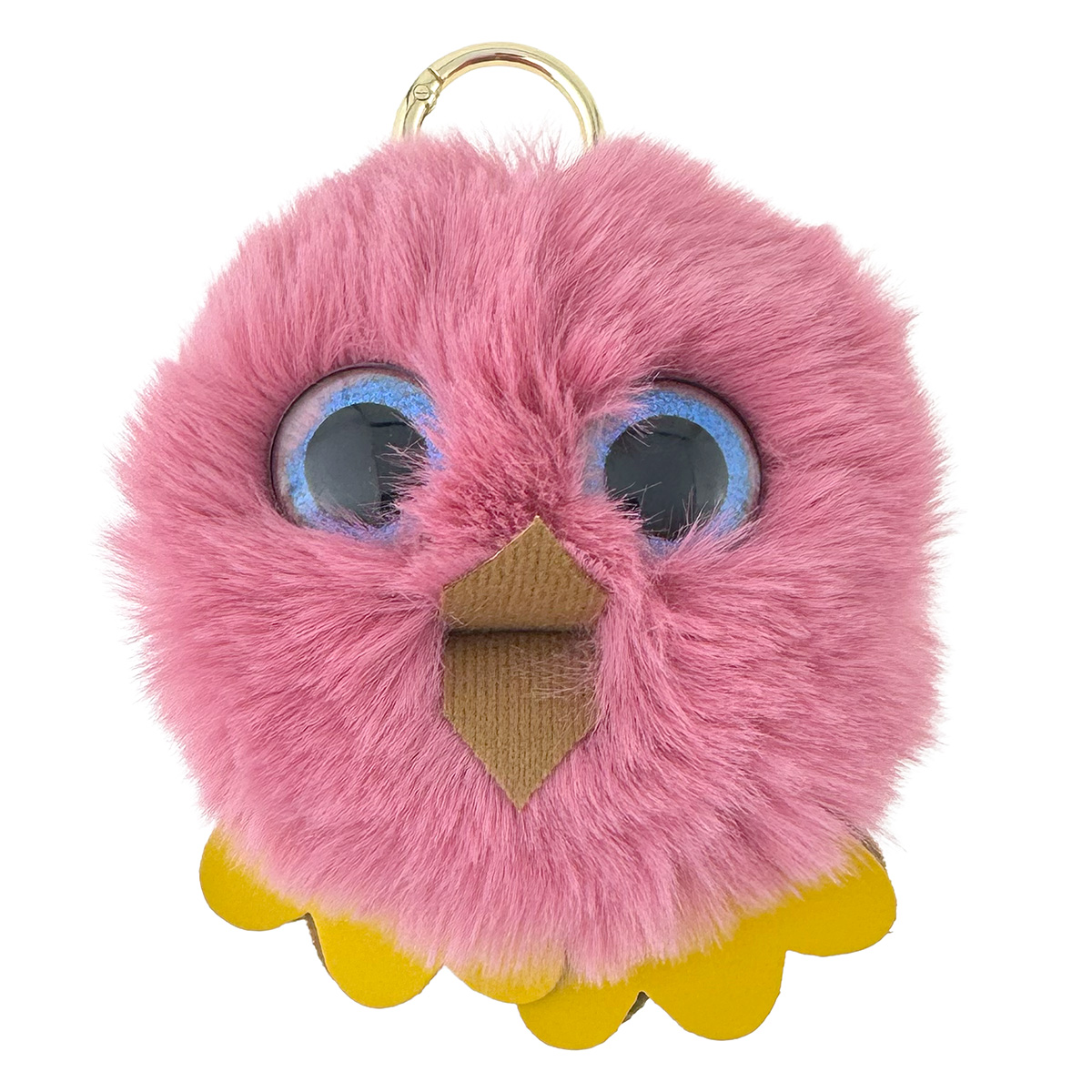 Cова велика хутряна кольорова з кільцем 12 см (12) /1200/