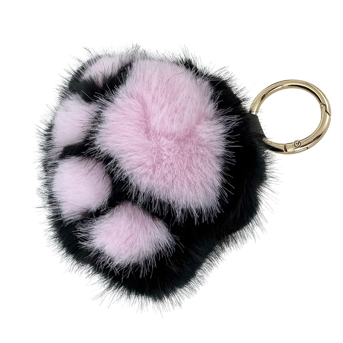 Пухнастий лапа з штучного хутра з кільцем (12) /200/