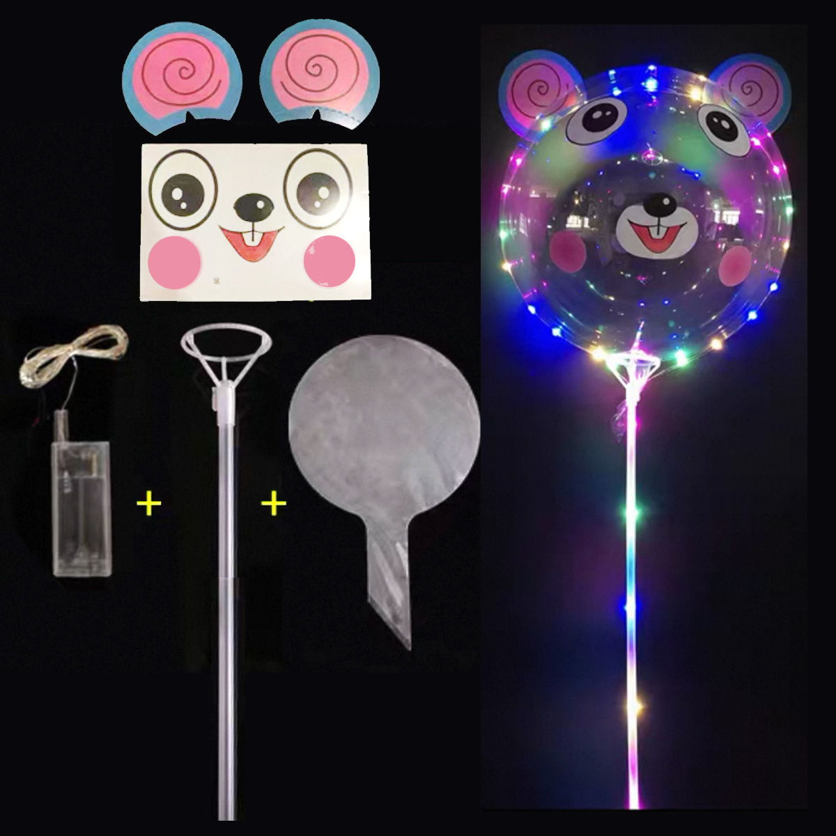 Куля світиться великий BOBO balloon звірятка  (12) /500/