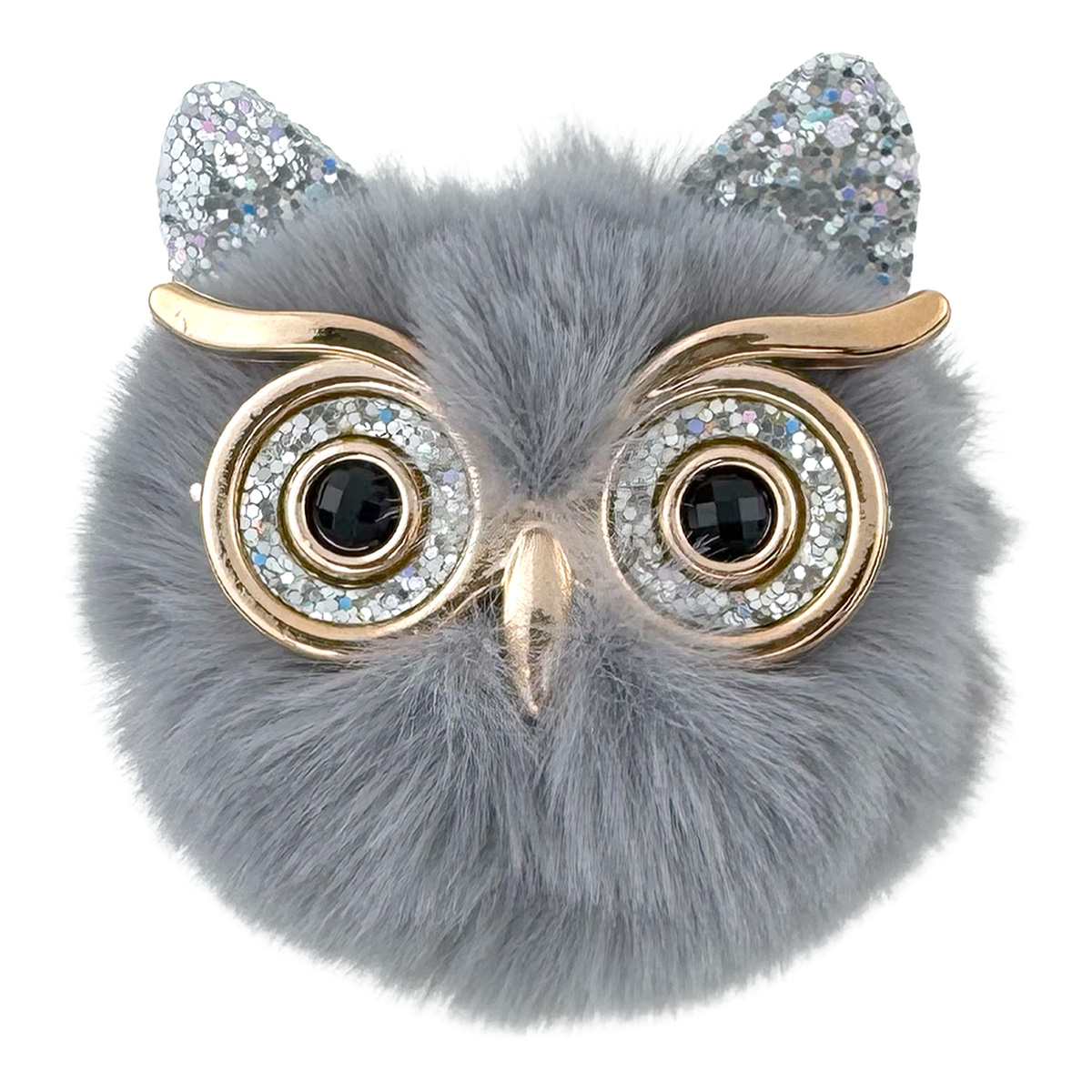 Пухнаста сова з блискучими вушками (12)