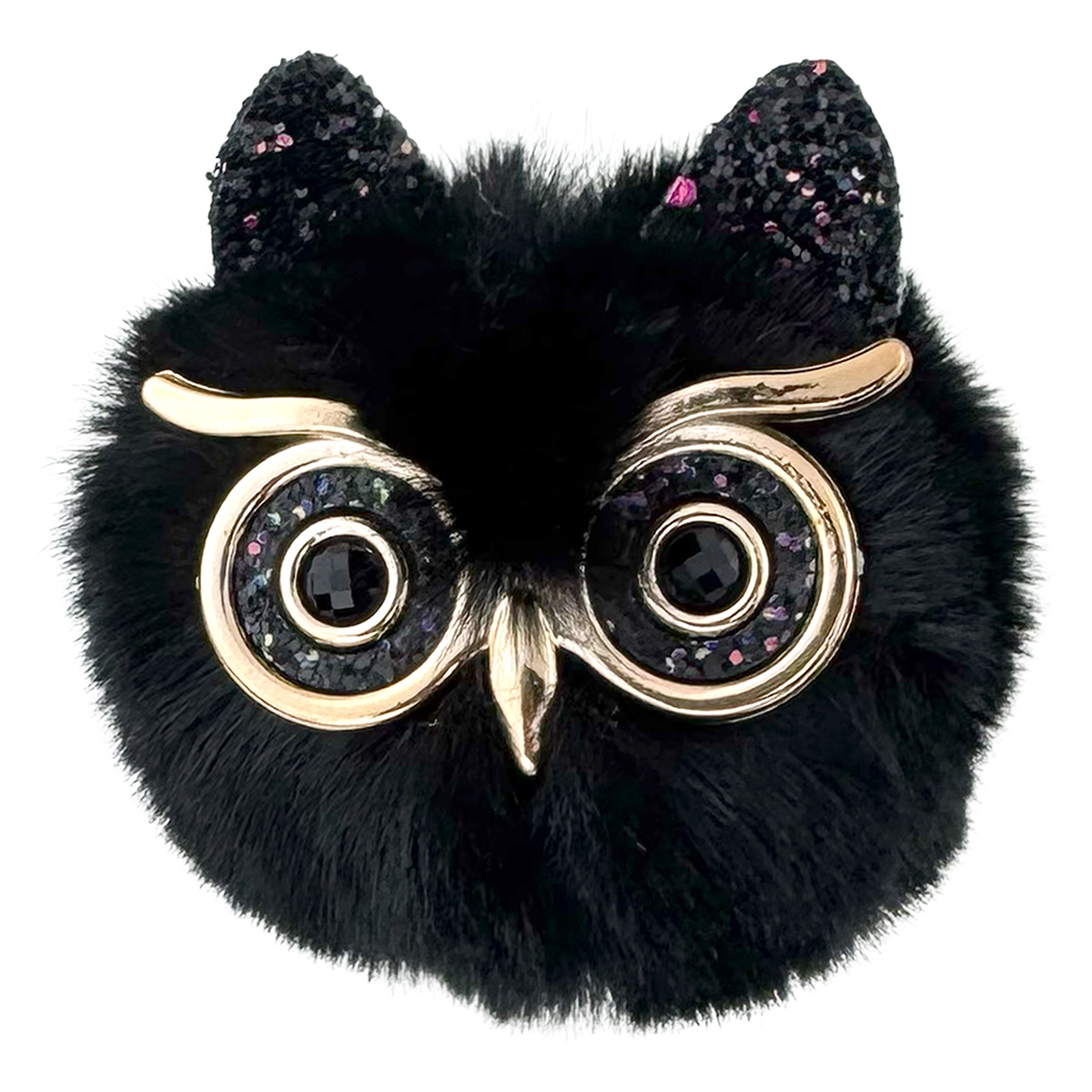 Пухнаста сова з блискучими вушками (12)