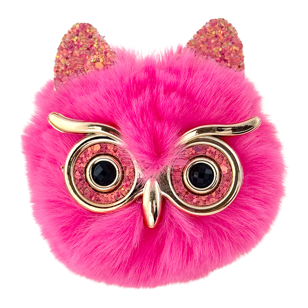 Пухнаста сова з блискучими вушками (12)