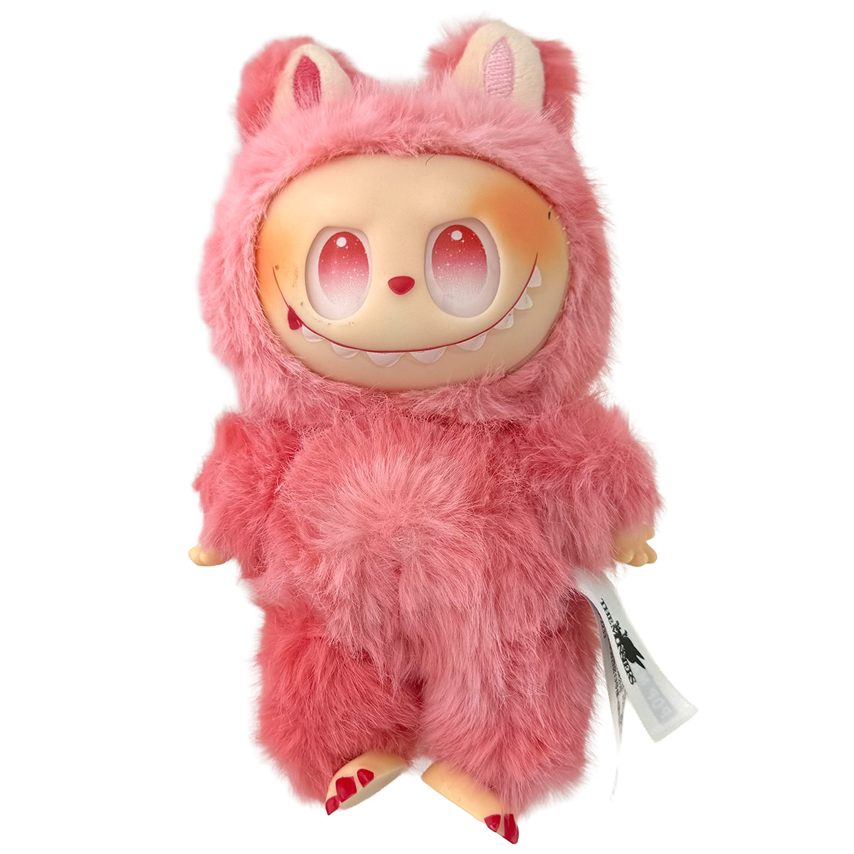 Пухнастий, хутряний,яскравий  монстрик  з кільцем 18 см  (12) /200/