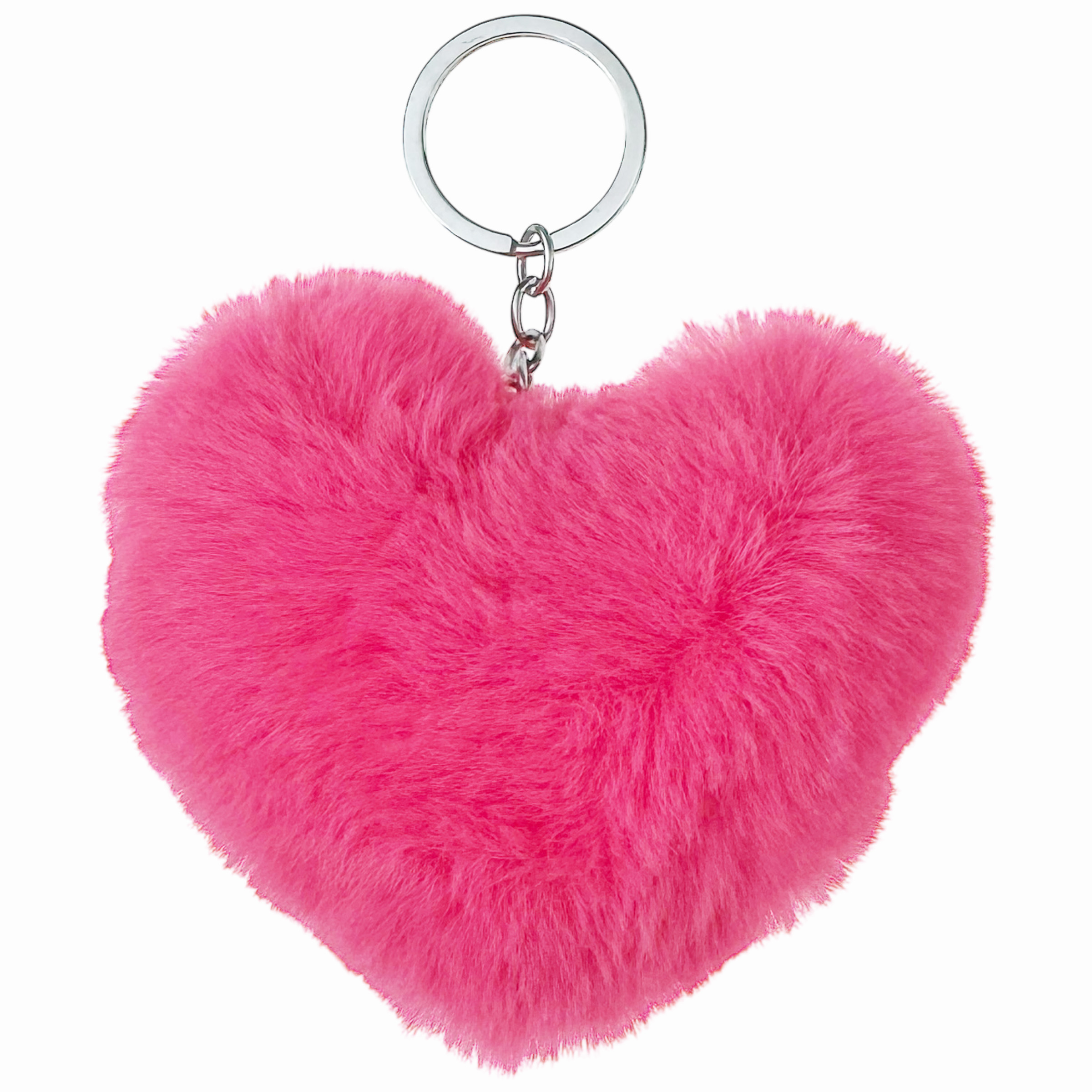 Брелок серце велике із штучного хутра (12) /1200/