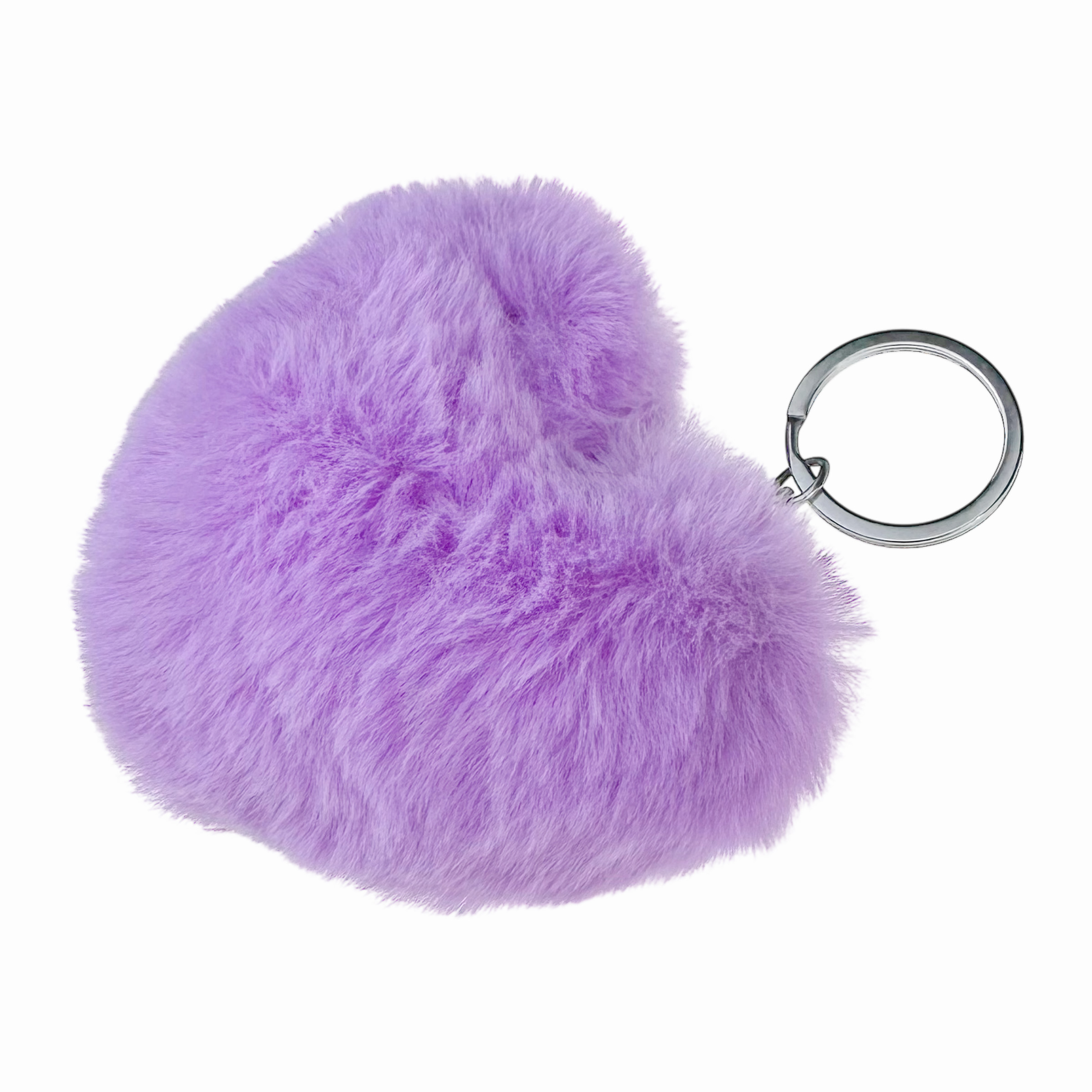 Брелок серце велике із штучного хутра (12) /1200/