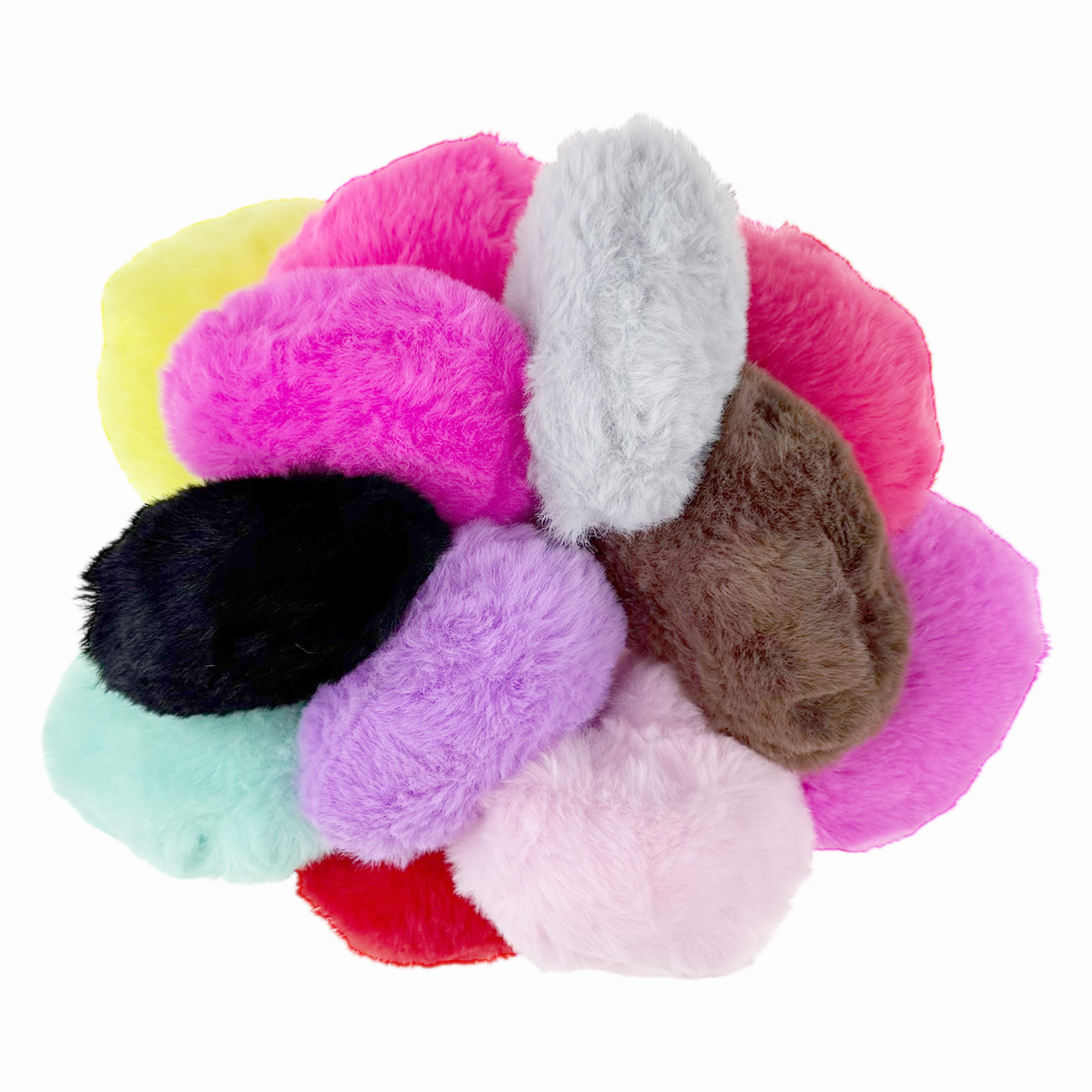 Брелок серце велике із штучного хутра (12) /1200/