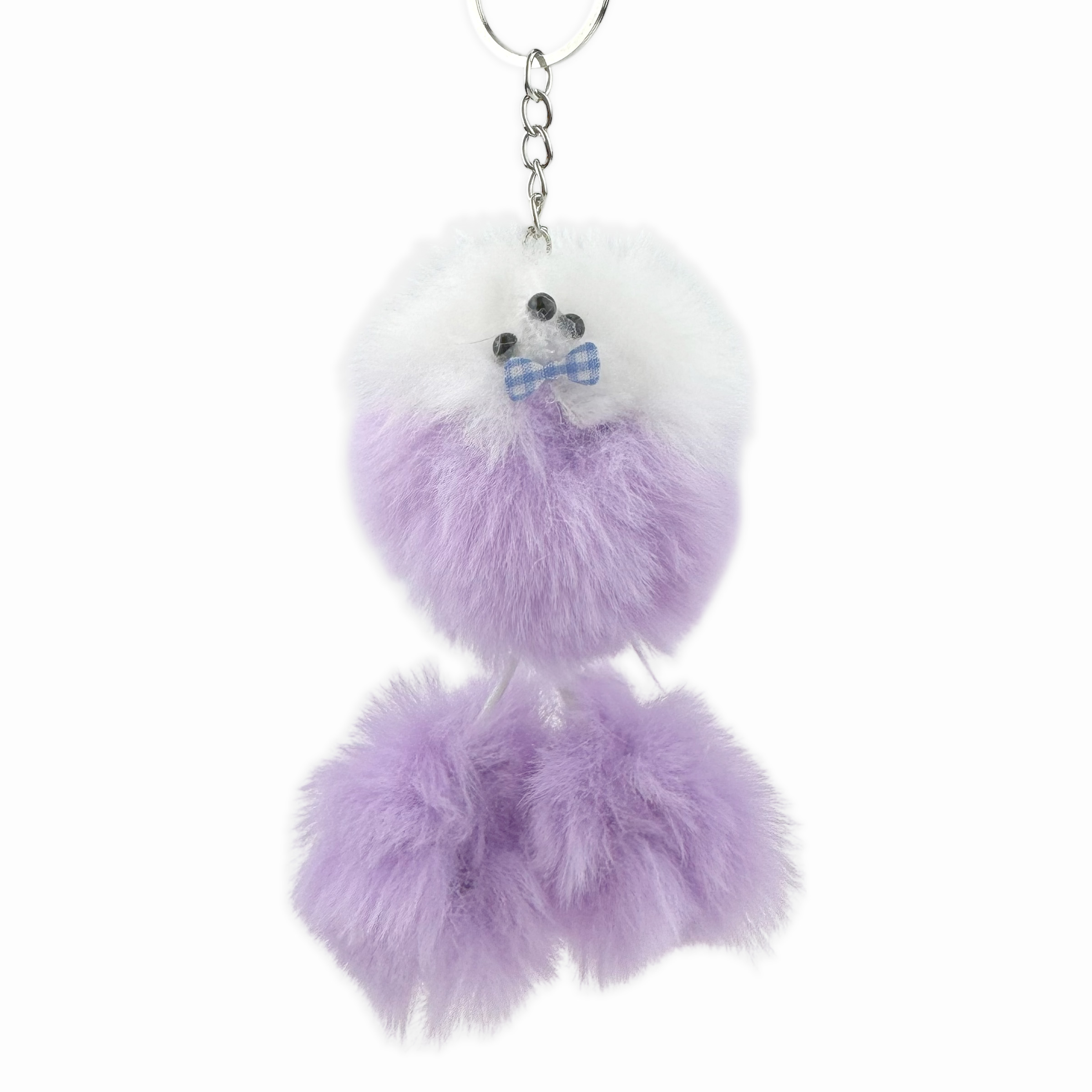 Брелок собачка пудель великий 13 см із штучного хутра (12)/1200/