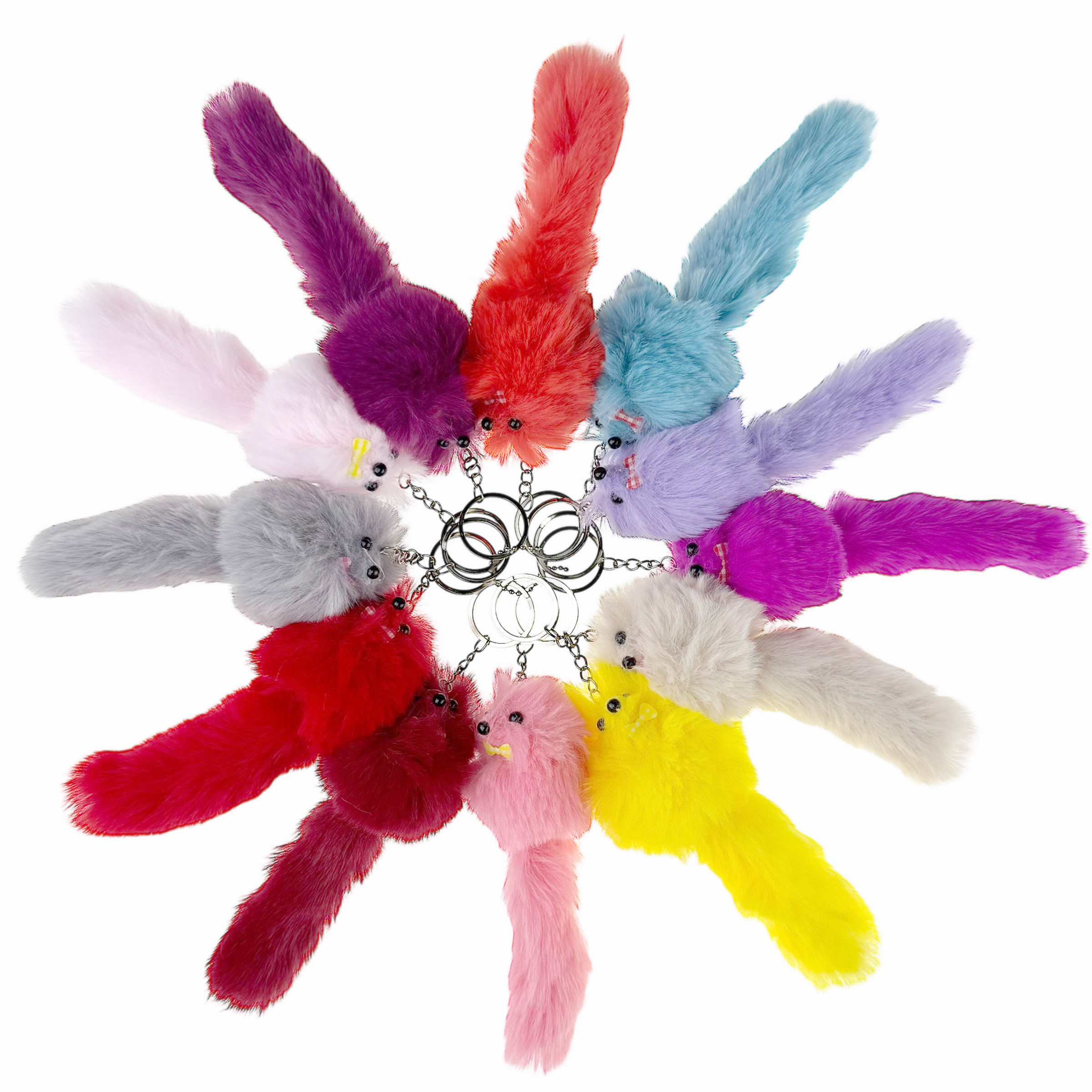 Брелок лисичка із штучного хутра 17 см (12)/1200/