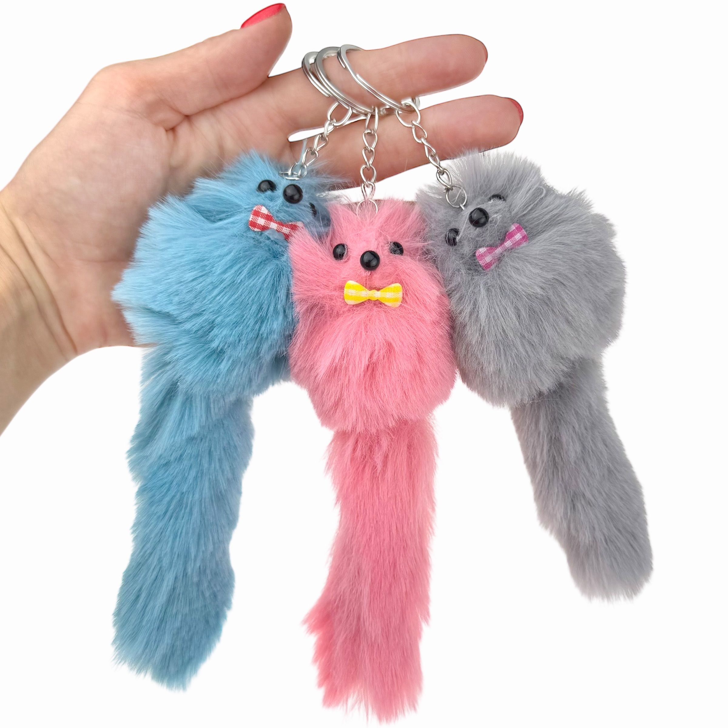 Брелок лисичка із штучного хутра 17 см (12)/1200/