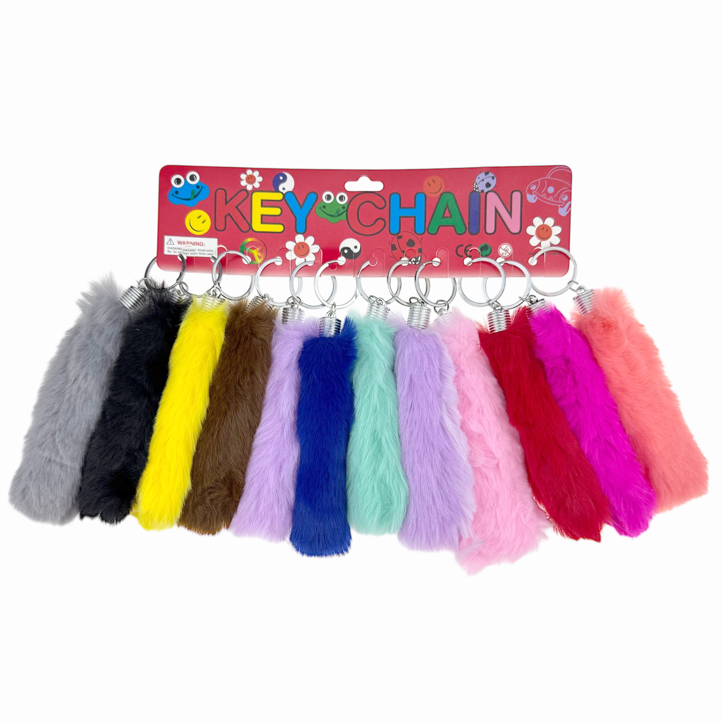 Брелок хвіст із штучного хутра 15 см (12)/1200/